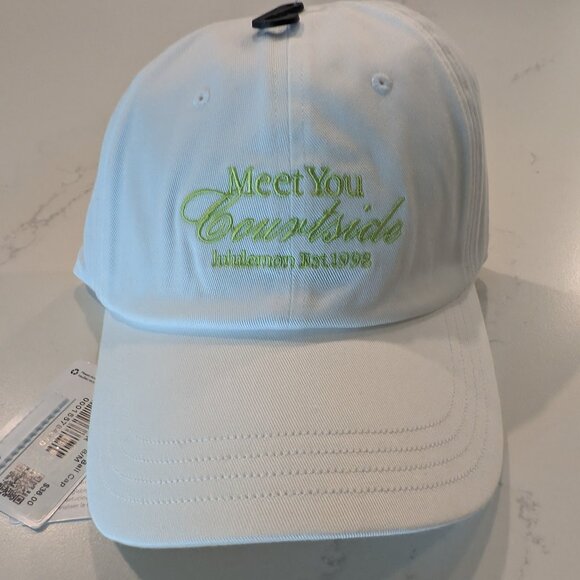 lululemon athletica Accessories - Meet You Courtside Lululemon White Baseball Hat Cap S/M Small Medium NWT